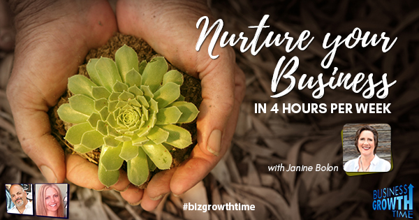 Episode 172 – Nurture your Business in 4 Hours per Week with Janine Bolon